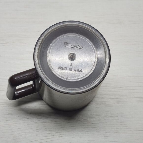 Vtg 1983 Hardee's Coffee Mug Insulated Plastic Eagle USA Fast Food Promo March 3 - Picture 7 of 12